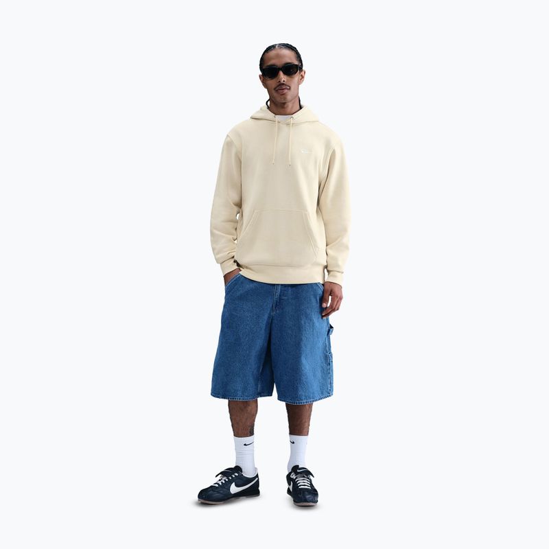 Vyriškas džemperis Nike Club Pullover Hoodie light khaki/light khaki/white 2