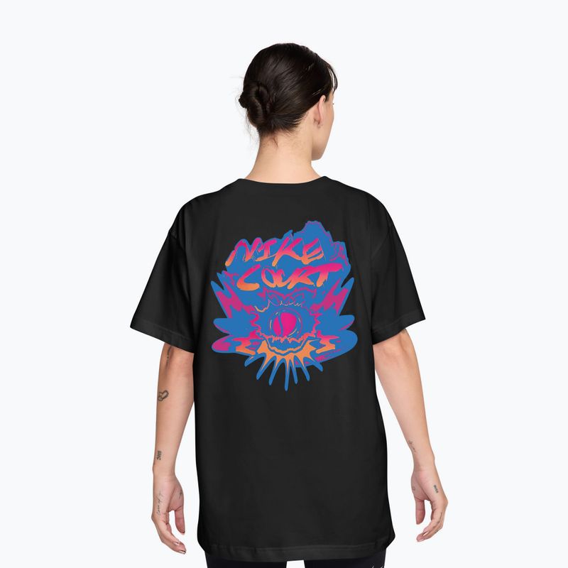 Moteriški teniso marškinėliai Nike Slam Dri-Fit black 2