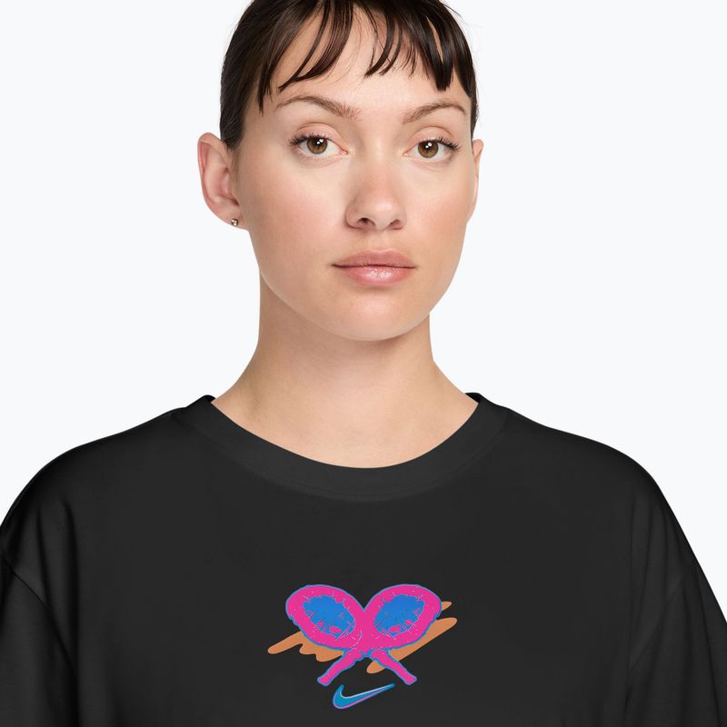 Moteriški teniso marškinėliai Nike Slam Dri-Fit black 3