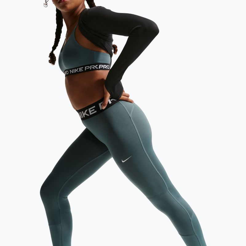 Vaikiškos tamprės Nike Pro Dri-FIT mineral slate/black/white 6