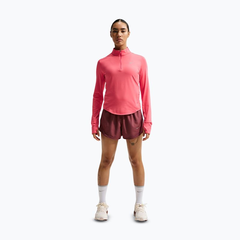 Moteriški bėgimo marškinėliai su ilgomis rankovėmis Nike Swift Dri-Fit UV 1/4-Zip sea coral 2