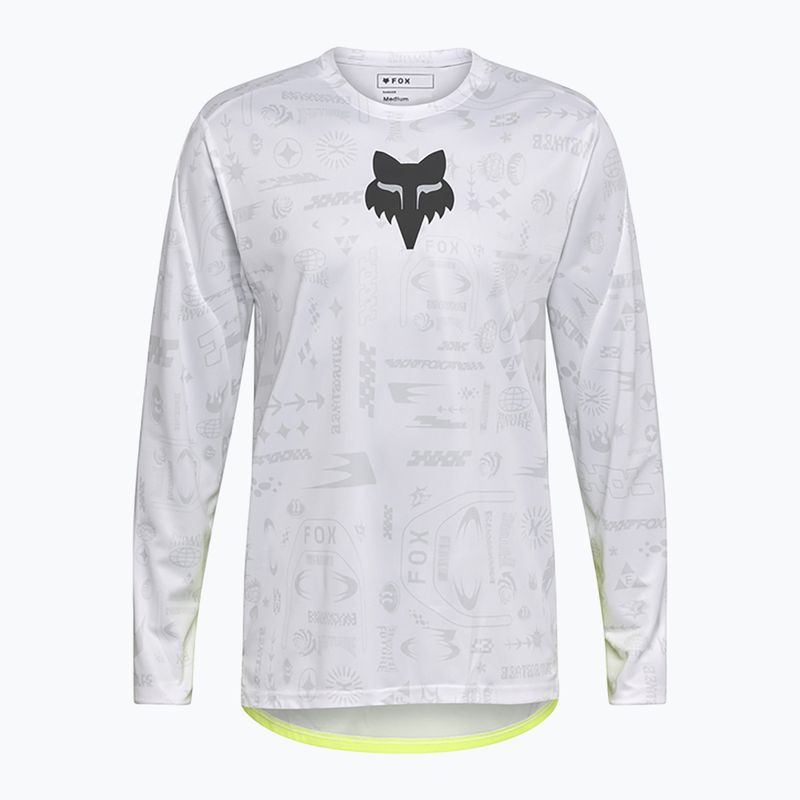 Vyriški dviračių marškinėliai ilgomis rankovėmis Fox Racing Ranger Lunar SE white 3
