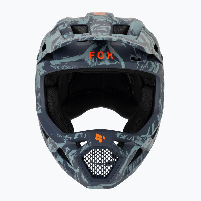 Vaikiškas dviratininko šalmas Fox Racing Rampage Image Print Jr arctic blue 2