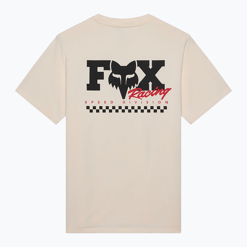 Vyriški marškinėliai Fox Racing Checker 195 Original off white 2