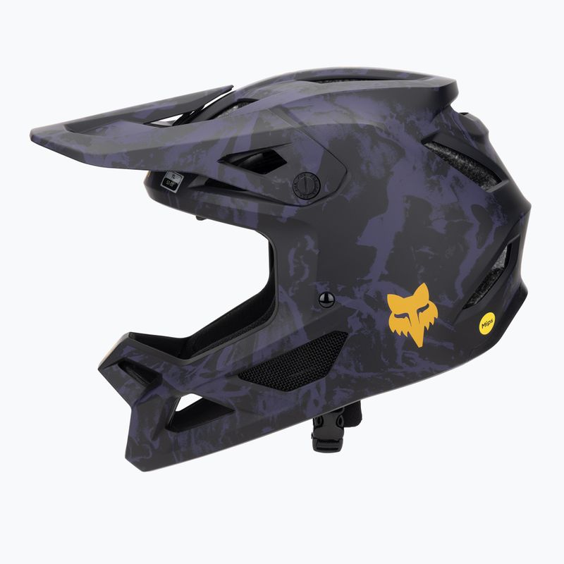 Vaikiškas dviratininko šalmas Fox Racing Rampage Image Print Jr plum 3