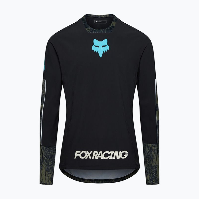 Vyriški ilgomis rankovėmis dviračių marškinėliai Fox Racing Defend Thermal Lunar black 7