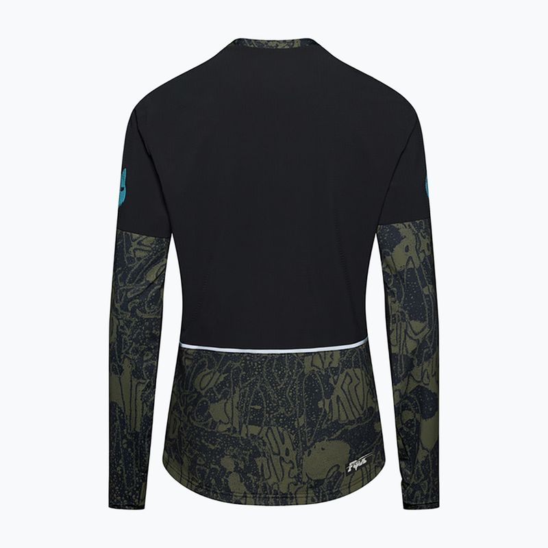 Vyriški ilgomis rankovėmis dviračių marškinėliai Fox Racing Defend Thermal Lunar black 8