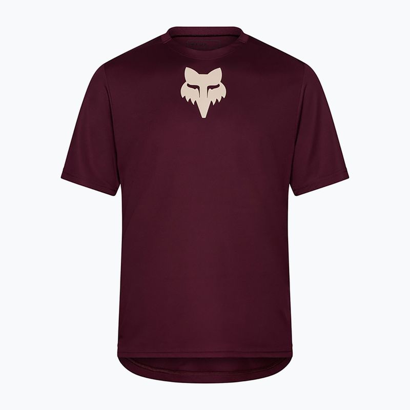 Vyriški dviračių marškinėliai Fox Racing Ranger Fox Head SS dark maroon 5