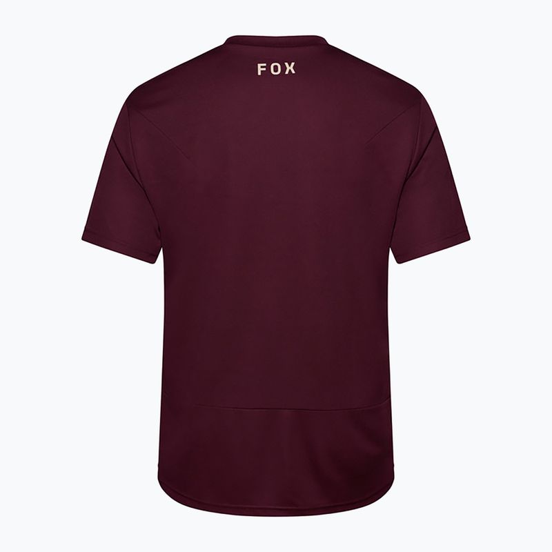 Vyriški dviračių marškinėliai Fox Racing Ranger Fox Head SS dark maroon 6