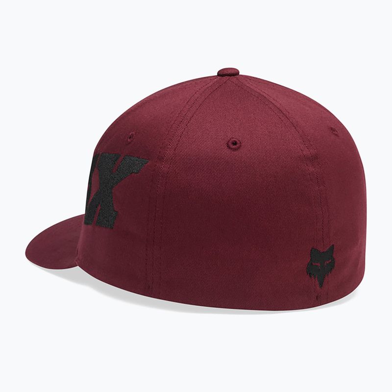 Vyriška kepurė su snapeliu Fox Racing Fox Head X Flexfit dark maroon 2