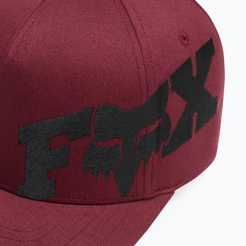 Vyriška kepurė su snapeliu Fox Racing Fox Head X Flexfit dark maroon 4