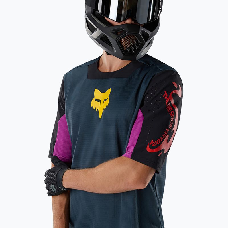 Vyriški dviračių marškinėliai Fox Racing Defend Creation galaxy blue 3