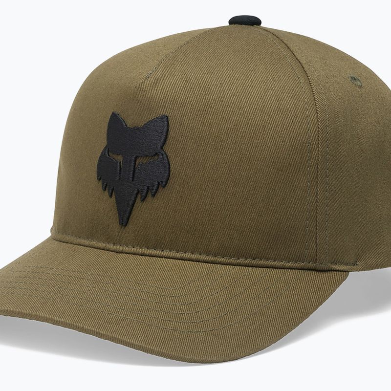 Vyriška kepurė su snapeliu Fox Racing Fox Head Subframe Snapback olive green 3