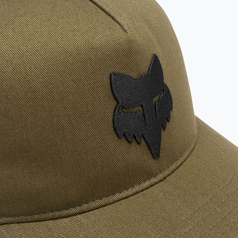 Vyriška kepurė su snapeliu Fox Racing Fox Head Subframe Snapback olive green 4