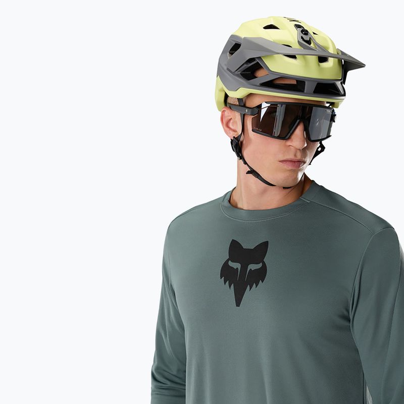 Vyriški ilgomis rankovėmis dviračių marškinėliai Fox Racing Ranger Fox Head LS sage 3