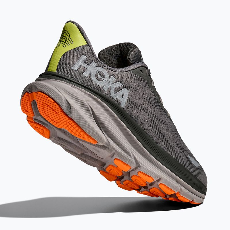 Vyriški bėgimo bateliai HOKA Clifton 9 GTX asfaltinė pilka/žvyras 5