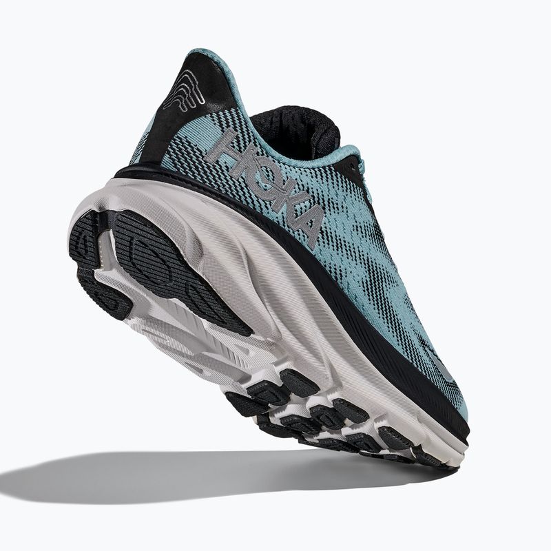 Moteriški bėgimo bateliai HOKA Clifton 9 GTX juodi/raindrop 12