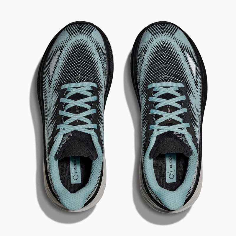 Moteriški bėgimo bateliai HOKA Clifton 9 GTX juodi/raindrop 15