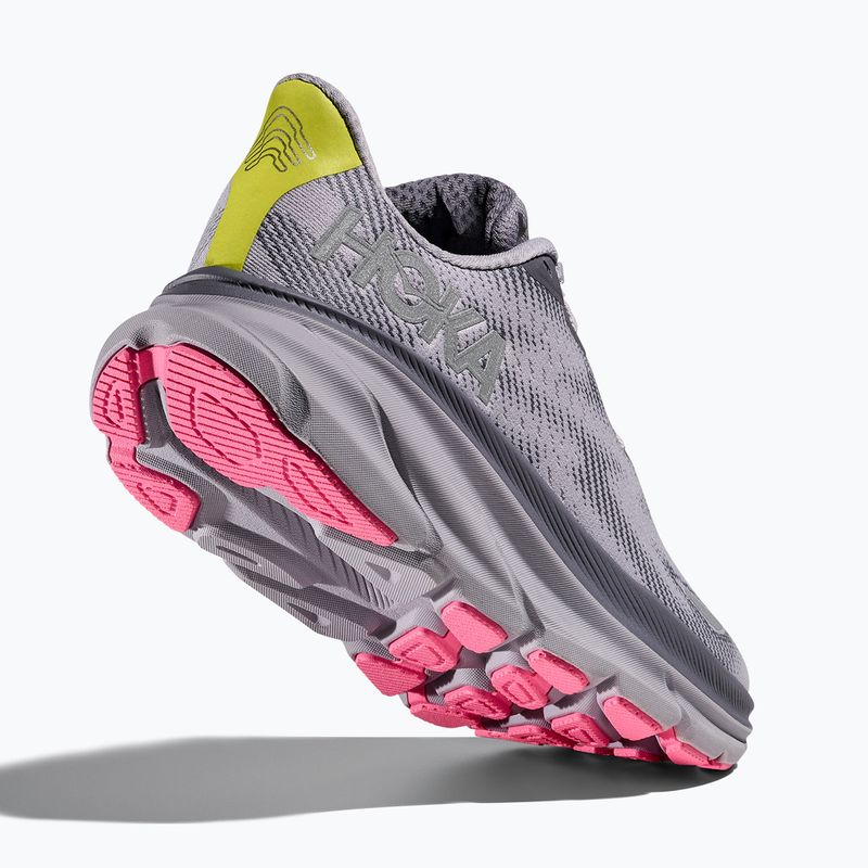 Moteriški bėgimo bateliai HOKA Clifton 9 GTXgrey skies/foggy green 5