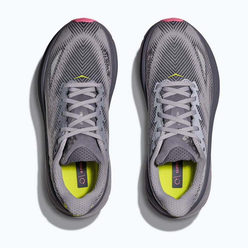 Moteriški bėgimo bateliai HOKA Clifton 9 GTXgrey skies/foggy green 8