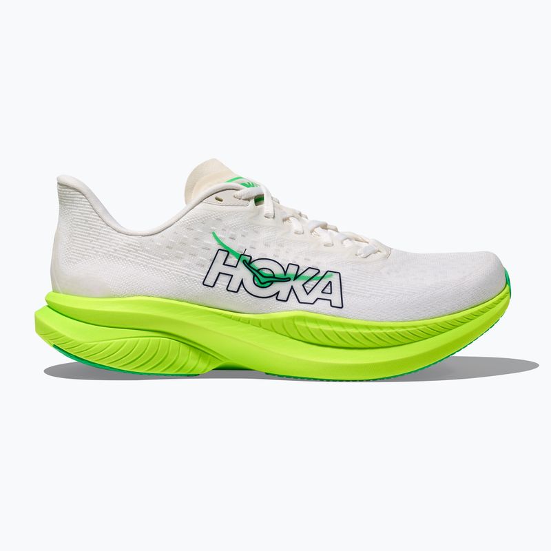 Vyriški bėgimo batai HOKA Mach 6 white/neon lime 2