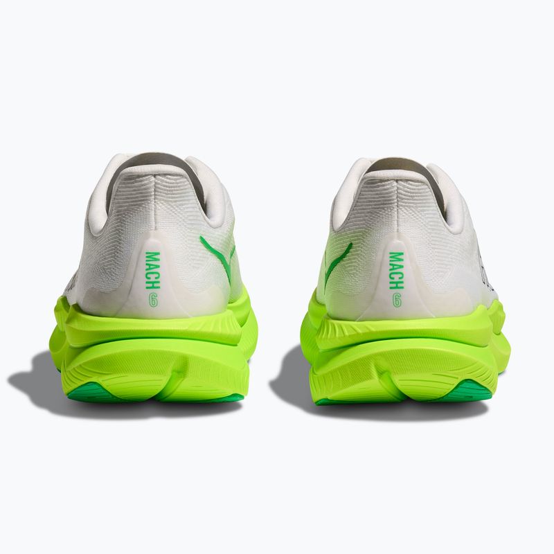 Vyriški bėgimo batai HOKA Mach 6 white/neon lime 6