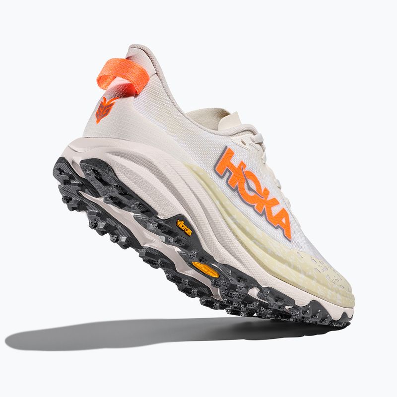 Vyriški bėgimo bateliai HOKA Speedgoat 6 white/neon tangerine 5