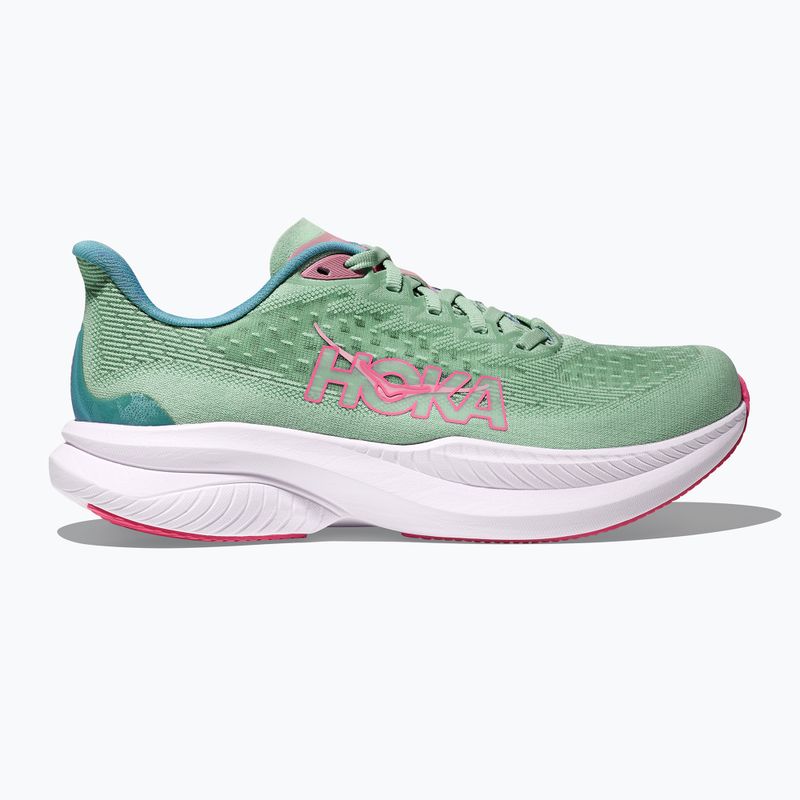 Moteriški bėgimo batai HOKA Mach 6 jadeite/alpine blue 2