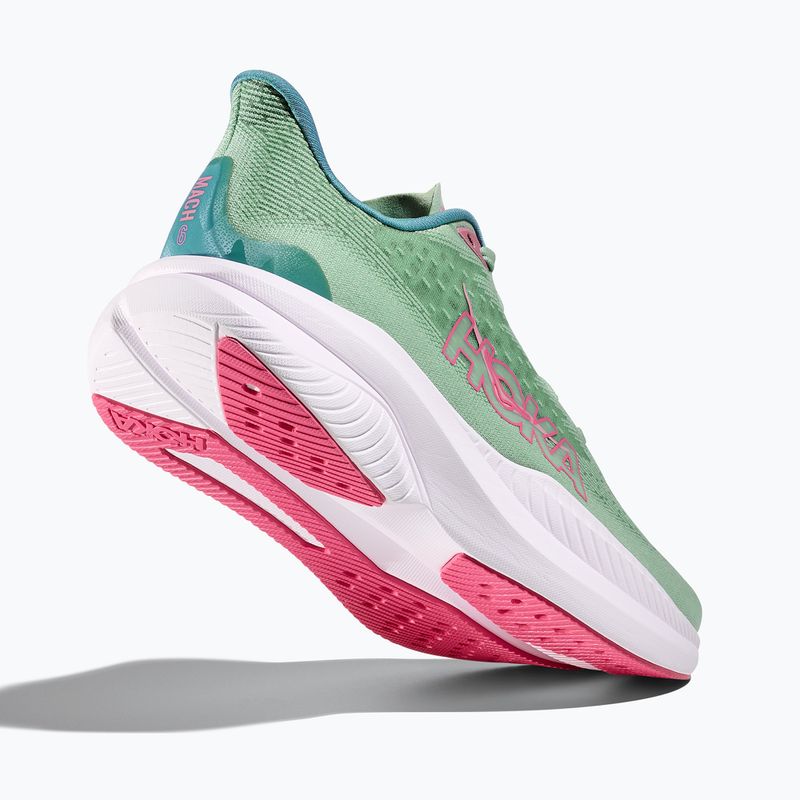 Moteriški bėgimo batai HOKA Mach 6 jadeite/alpine blue 5