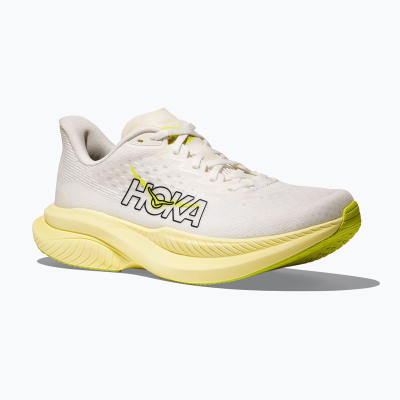 Moteriški bėgimo batai HOKA Mach 6 white/neon hoka citrus