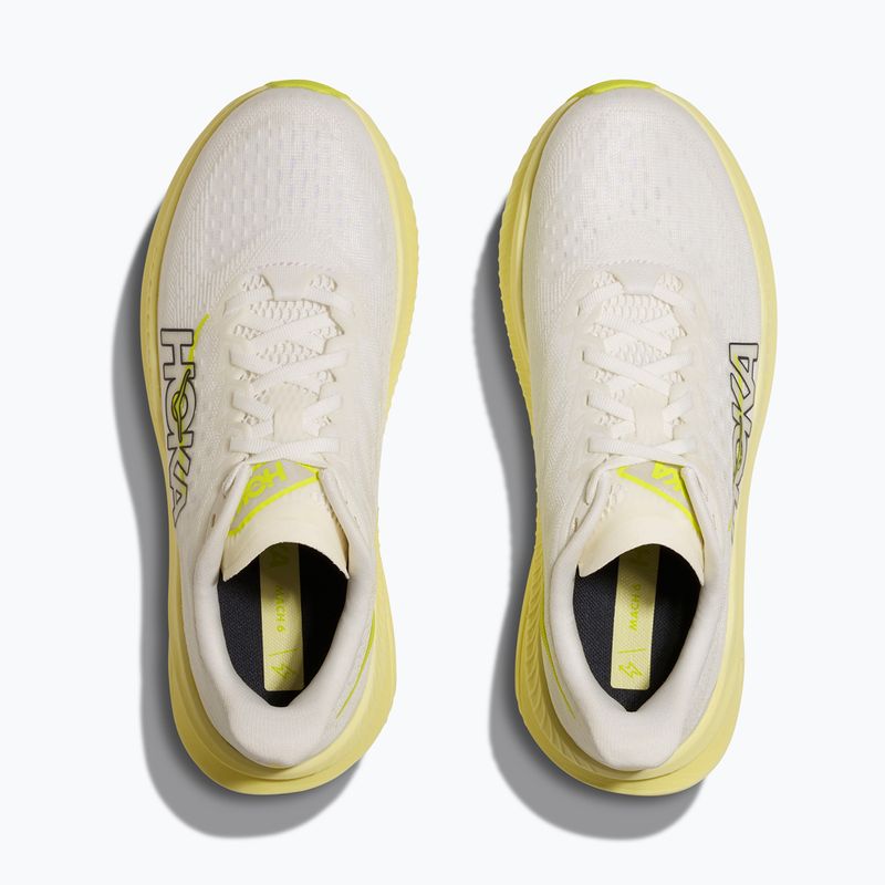 Moteriški bėgimo batai HOKA Mach 6 white/neon hoka citrus 8