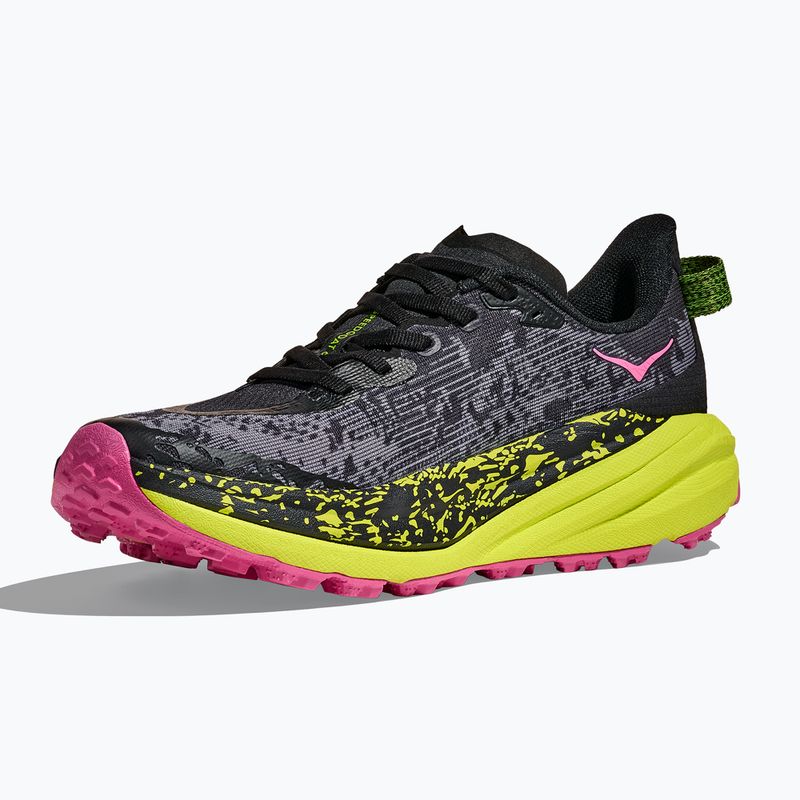 Moteriški bėgimo bateliai HOKA Speedgoat 6 juoda/neoninė rožinė 4