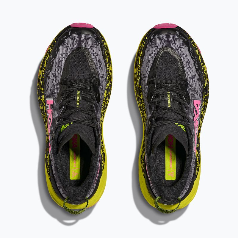 Moteriški bėgimo bateliai HOKA Speedgoat 6 juoda/neoninė rožinė 8