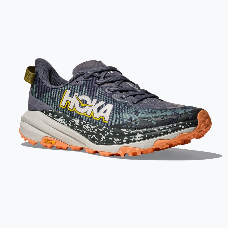 Moteriški bėgimo bateliai HOKA Speedgoat 6 grey skies/cosmic grey