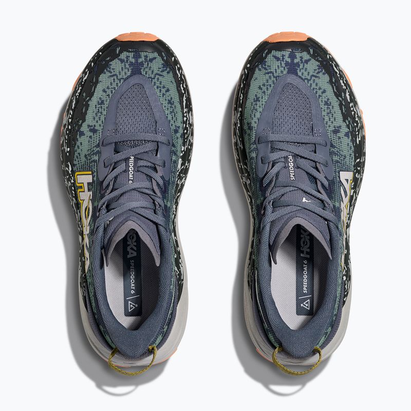 Moteriški bėgimo bateliai HOKA Speedgoat 6 grey skies/cosmic grey 8