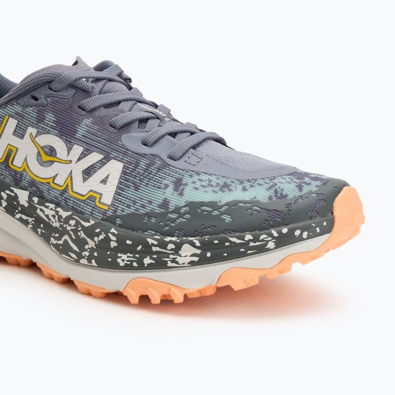 Moteriški bėgimo bateliai HOKA Speedgoat 6 grey skies/cosmic grey 7