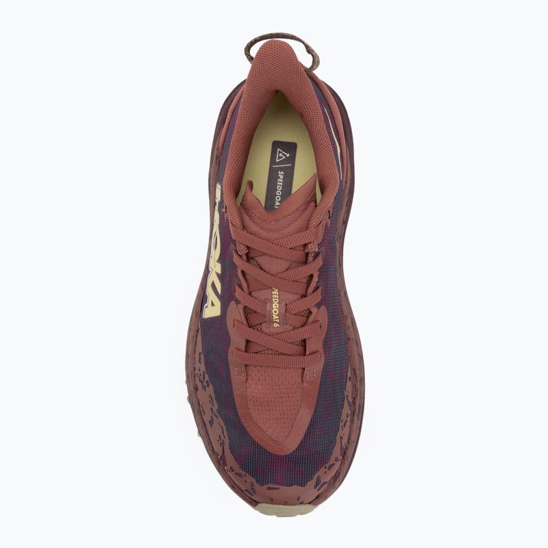 Moteriški bėgimo bateliai HOKA Speedgoat 6 rouge/black cherry 5