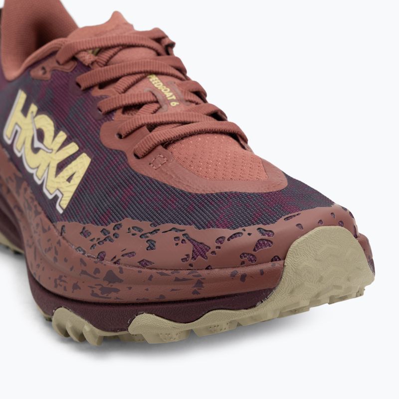 Moteriški bėgimo bateliai HOKA Speedgoat 6 rouge/black cherry 7
