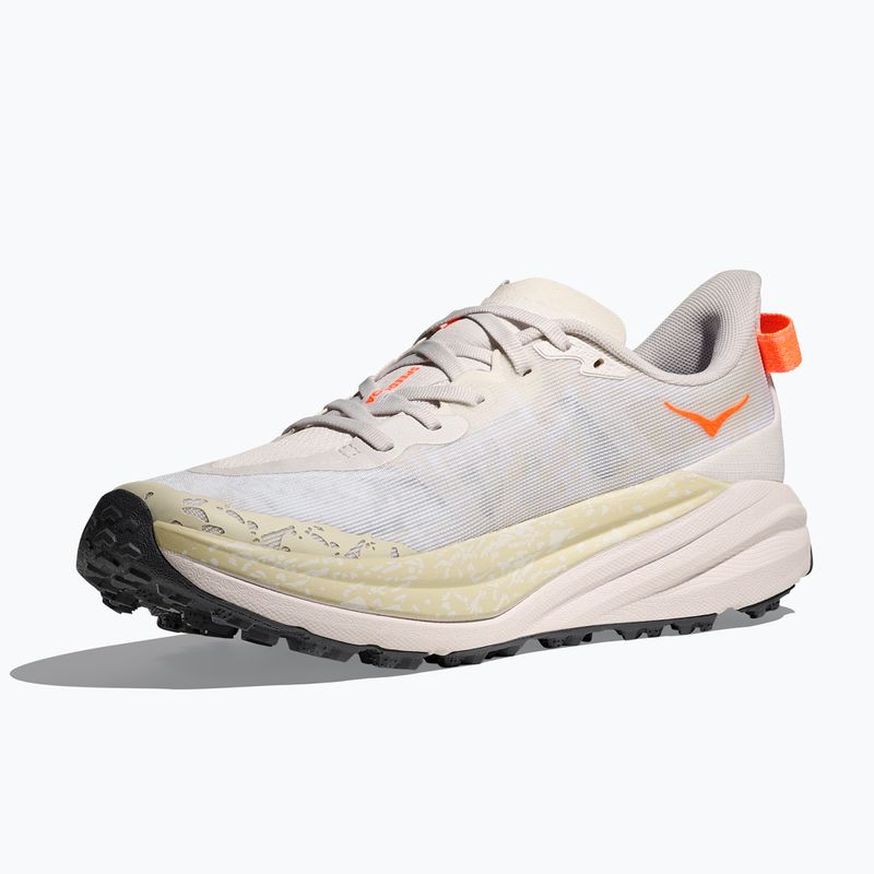 Vyriški bėgimo bateliai HOKA Speedgoat 6 Wide balti/neoniniai mandarino spalvos 4