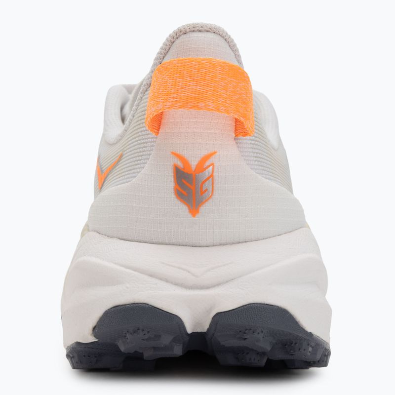 Vyriški bėgimo bateliai HOKA Speedgoat 6 Wide balti/neoniniai mandarino spalvos 6