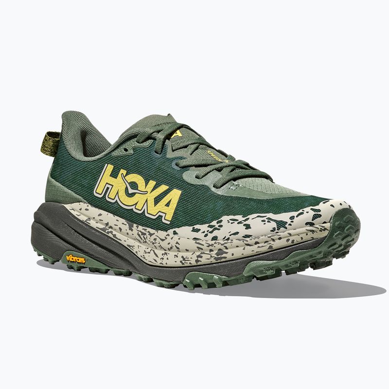Vyriški bėgimo bateliai HOKA Speedgoat 6 Wide fern/asphalt grey