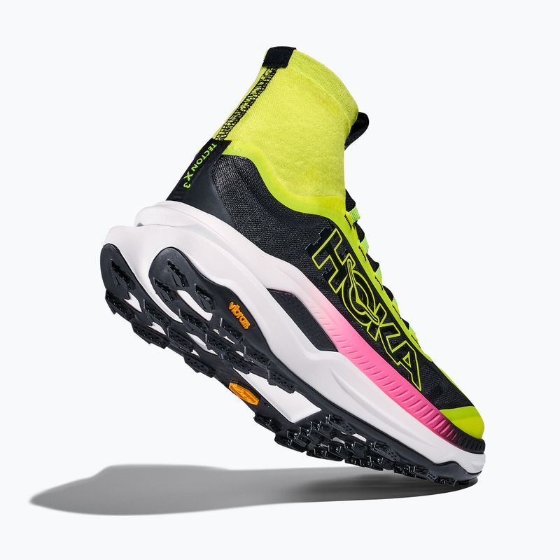 Vyriški bėgimo bateliai HOKA Tecton X 3 neon hoka citrus/juoda 5