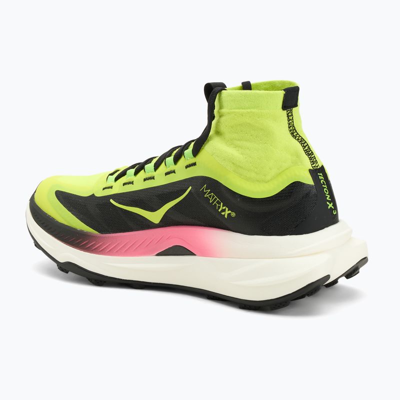 Vyriški bėgimo bateliai HOKA Tecton X 3 neon hoka citrus/juoda 3