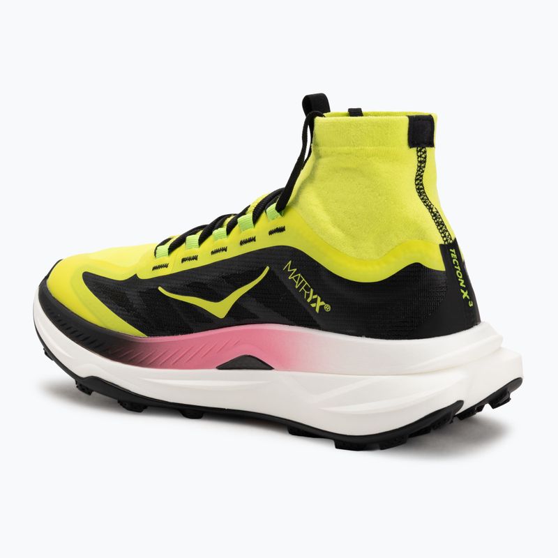 Moteriški bėgimo bateliai HOKA Tecton X 3 neon hoka citrus/juoda 3