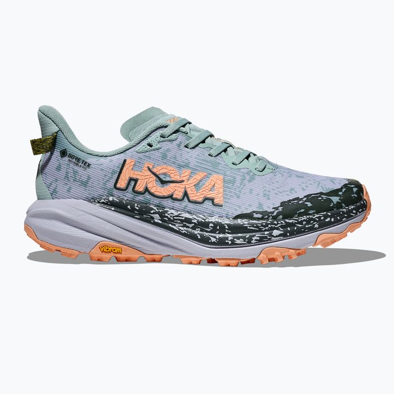 Moteriški bėgimo bateliai HOKA Speedgoat 6 GTX jade/pelenų pilka 2