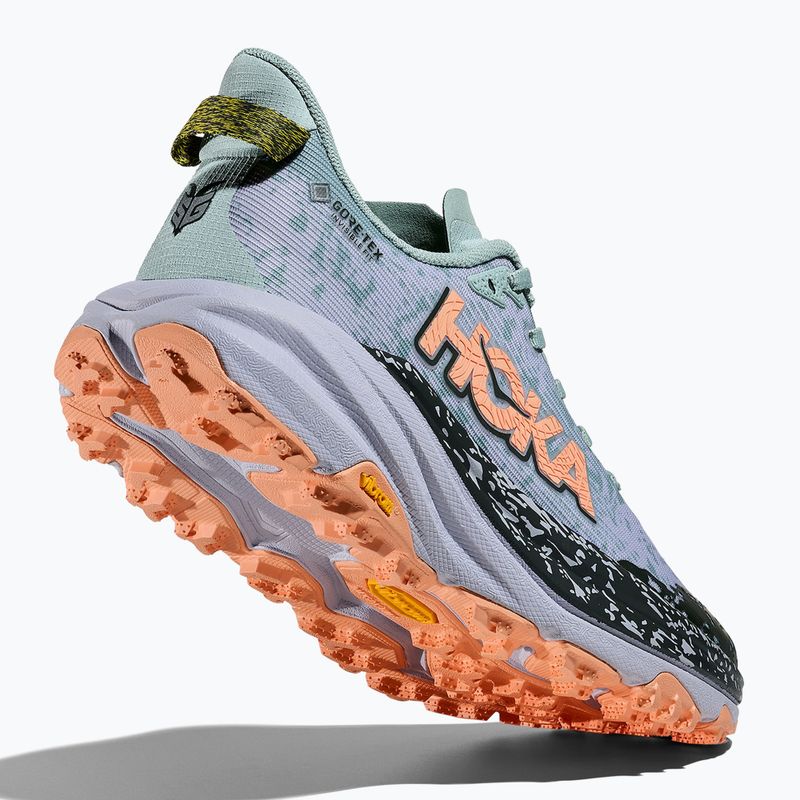 Moteriški bėgimo bateliai HOKA Speedgoat 6 GTX jade/pelenų pilka 5