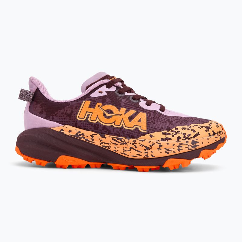 Vaikiški bėgimo bateliai HOKA Speedgoat 6 flower nectar/neon tangerine 2