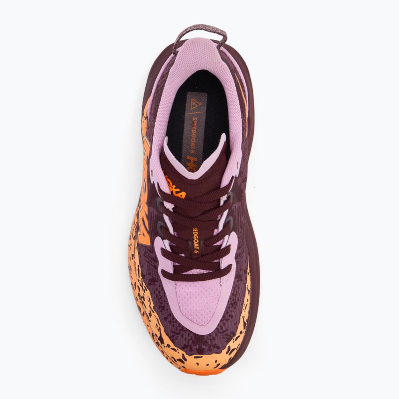 Vaikiški bėgimo bateliai HOKA Speedgoat 6 flower nectar/neon tangerine 5