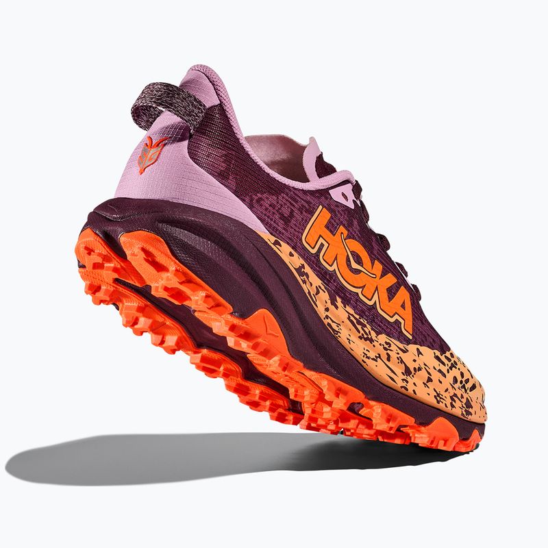 Vaikiški bėgimo bateliai HOKA Speedgoat 6 flower nectar/neon tangerine 5