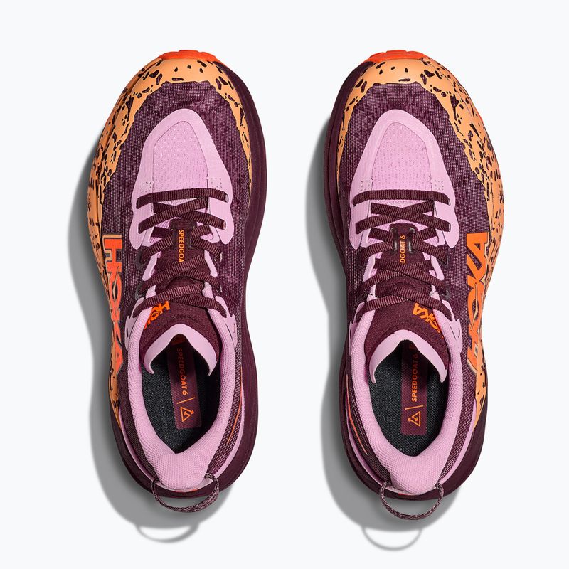 Vaikiški bėgimo bateliai HOKA Speedgoat 6 flower nectar/neon tangerine 8